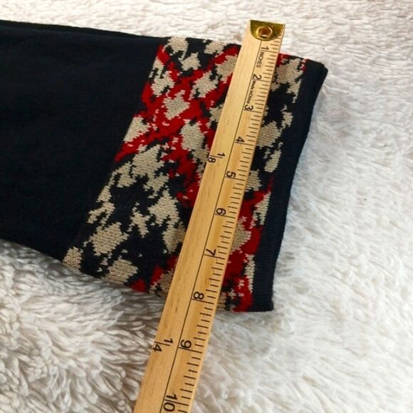 Jessica Howard Fit&Flare Knit Sweater Midi Dress Contrast Trim Black Women's L.. - Picture 15 of 15